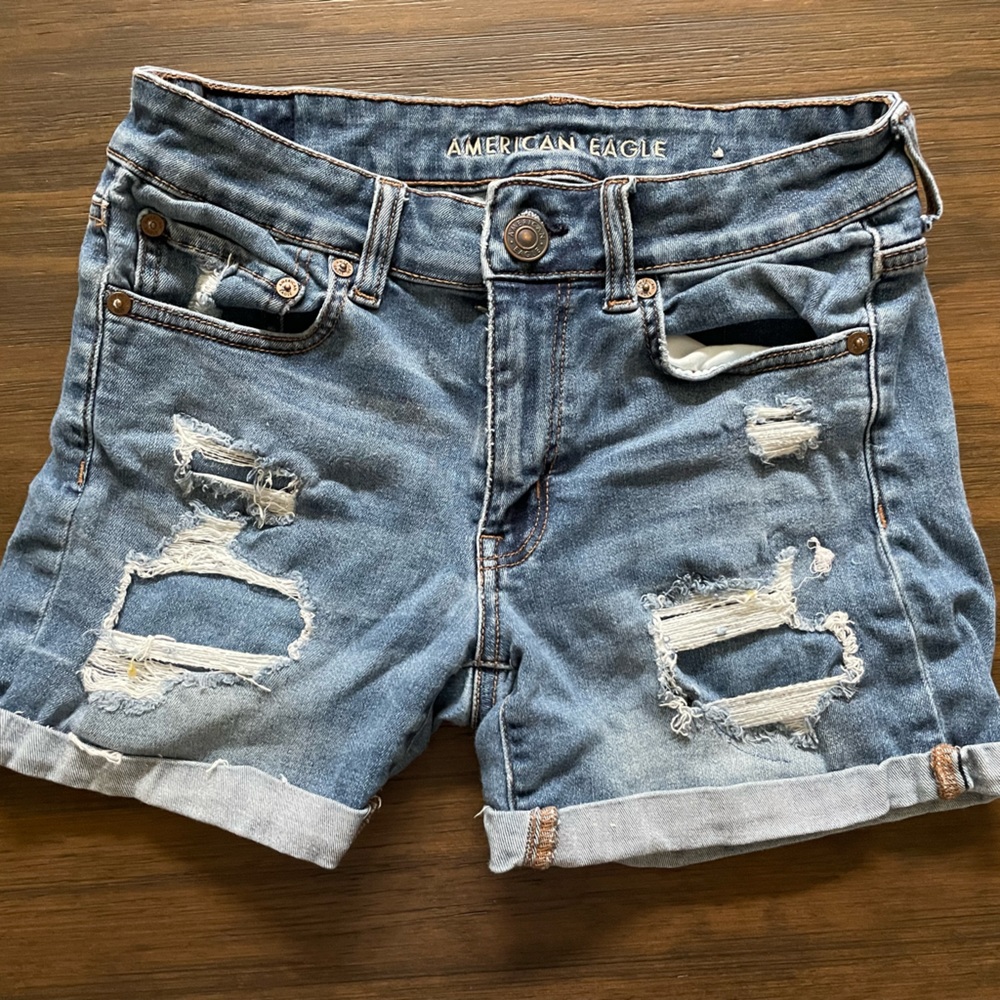 American Eagle ripped shorts, size 6